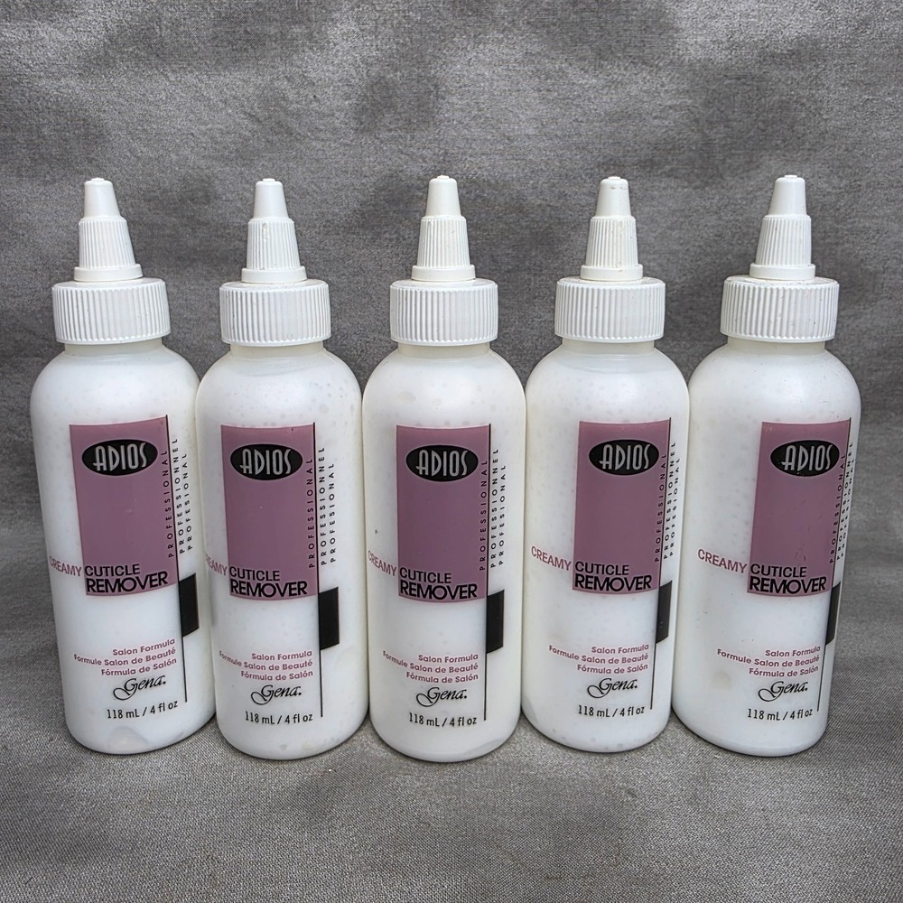 (X5) Gena ADIOS Creamy Cuticle Remover Salon Formula 4 fl oz ea